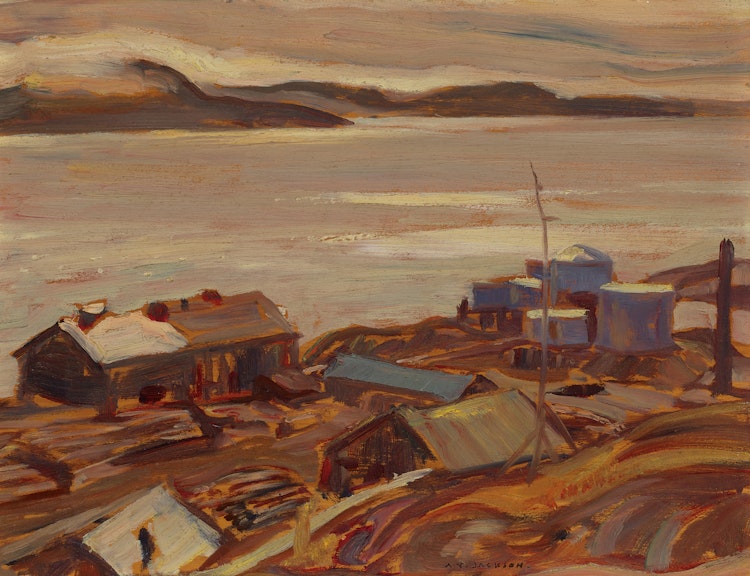 Artwork by Alexander Young Jackson,  Sun and Fog, Great Bear Lake