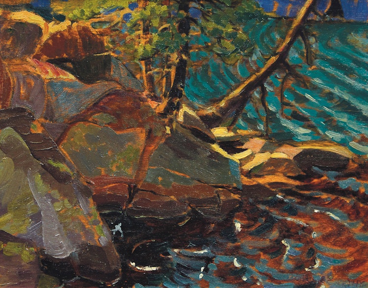 Artwork by Doris Jean McCarthy, Sun Magic (North Lake, Haliburton)