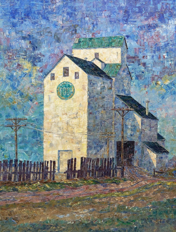 Artwork by George Buytendorp,  Manitoba Elevator