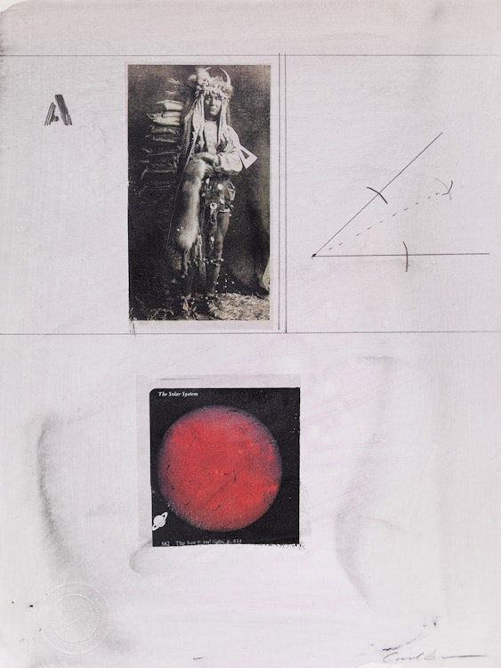 Artwork by Carl Beam, Untitled (The Solar System)