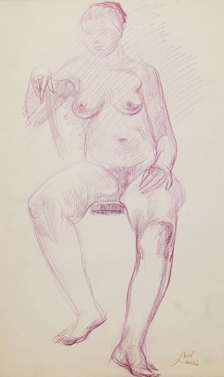 Artwork by Leo Mol,  Seated Nude