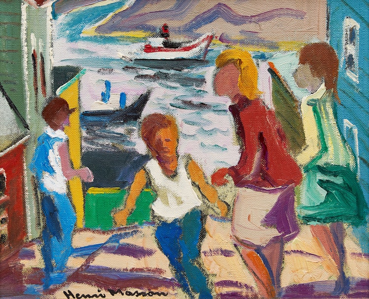 Artwork by Henri Leopold Masson, Passing Scene, St. John’s