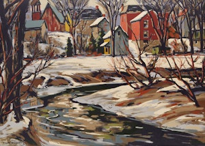 Artwork by Thomas Keith Roberts, Thawing Stream