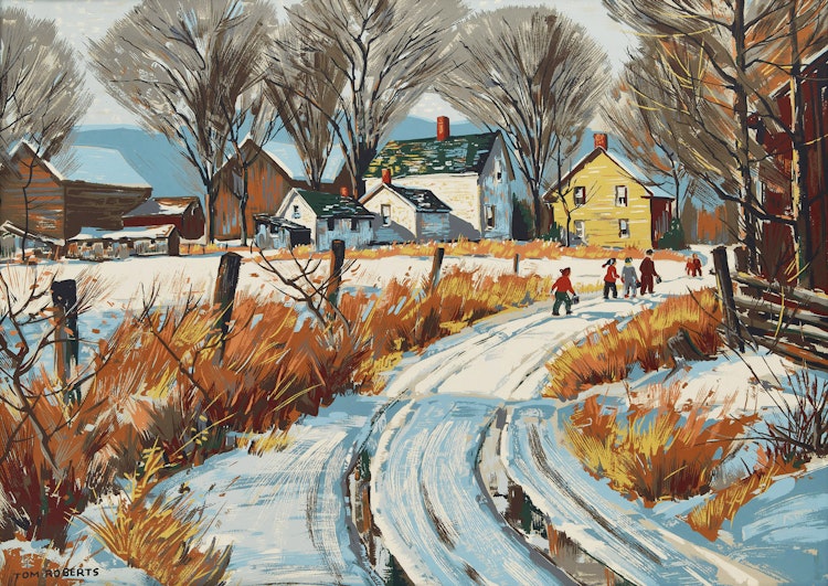 Artwork by Thomas Keith Roberts, Winter Scene