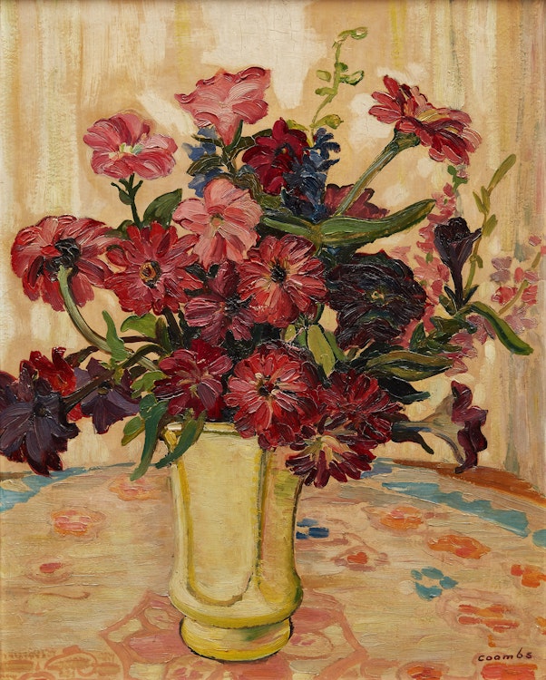 Artwork by Edith Grace Coombs,  From Country Garden