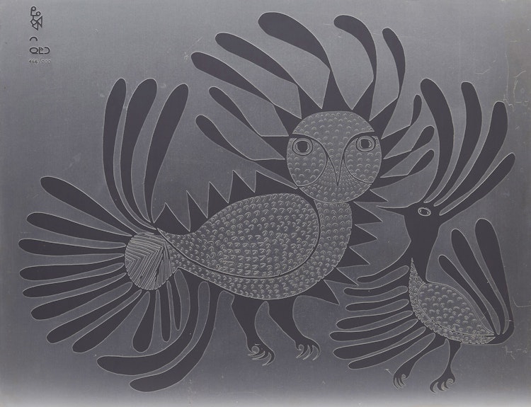 Artwork by Kenojuak Ashevak,  Talking Birds