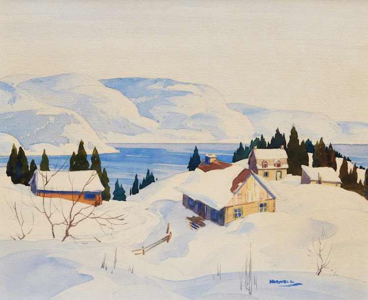 Artwork by Graham Noble Norwell, Winter Landscape