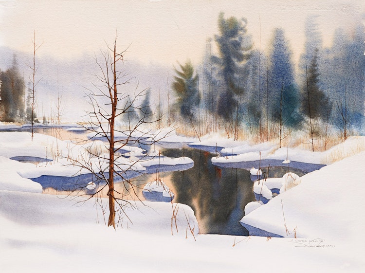 Artwork by Jack Reid,  Winter Evening