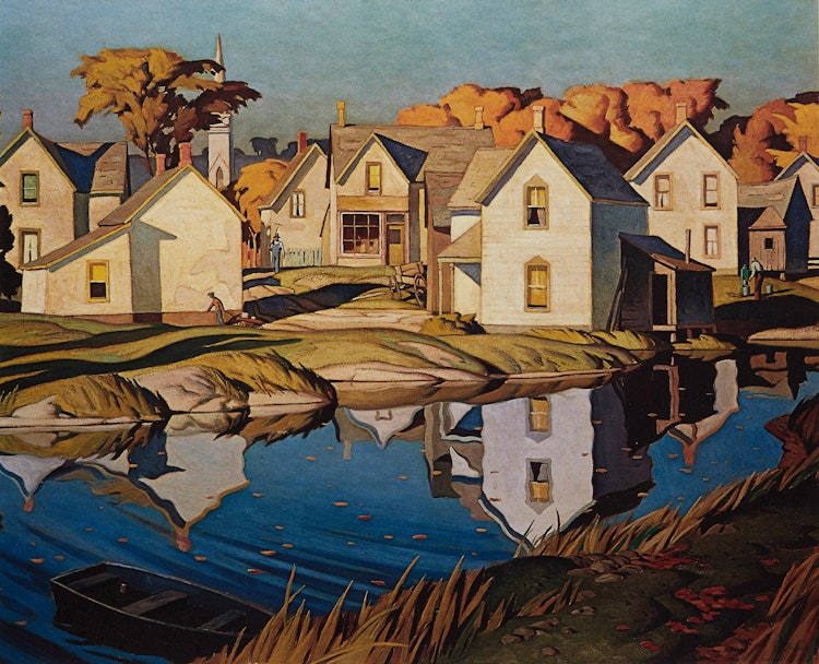 Artwork by  20th Century Canadian School,  White Village (A.J. Casson)