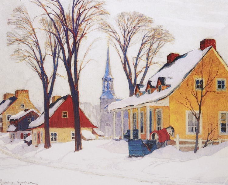 Artwork by  20th Century Canadian School,  Winter Morning, Baie St. Paul