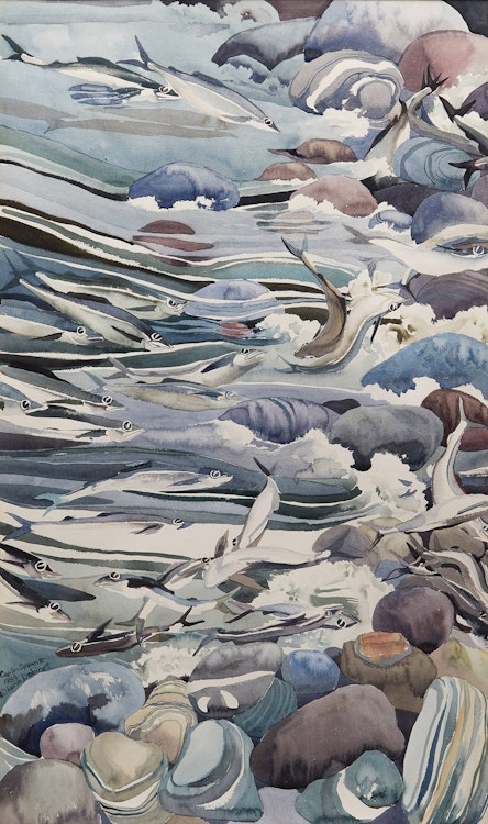 Artwork by Diana Dabinett,  Caplin Spawn II