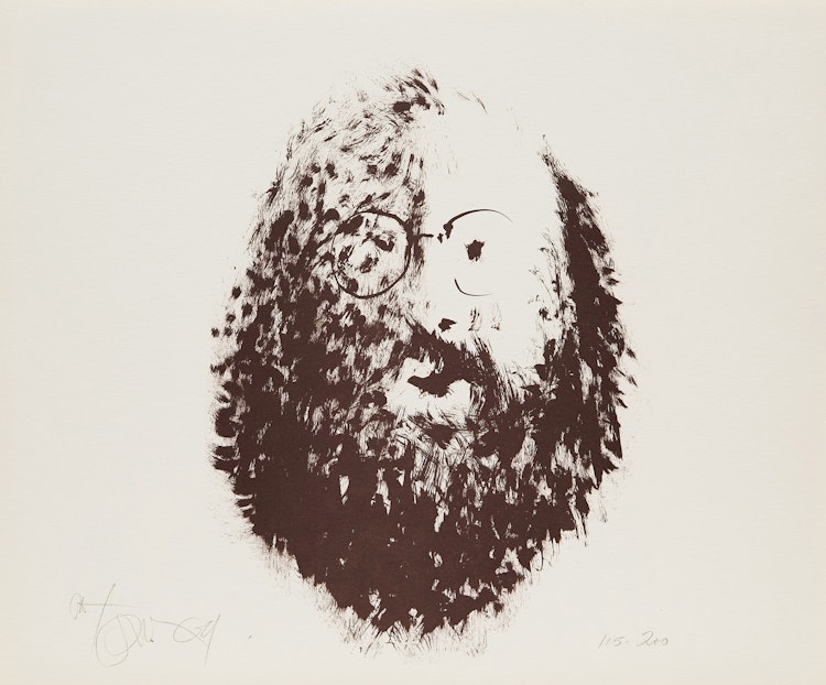 Artwork by Harold Barling Town, Allen Ginsberg