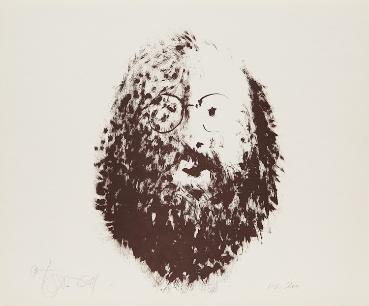 Artwork by Harold Barling Town,  Allen Ginsberg