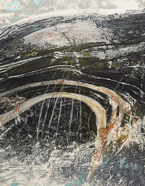 Artwork by Edward John Bartram, Rock Arc, Precambrian Shield Series