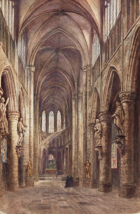 Artwork by Emily Mary Bibbens Warren, St. Gudula Cathedral, Brussels