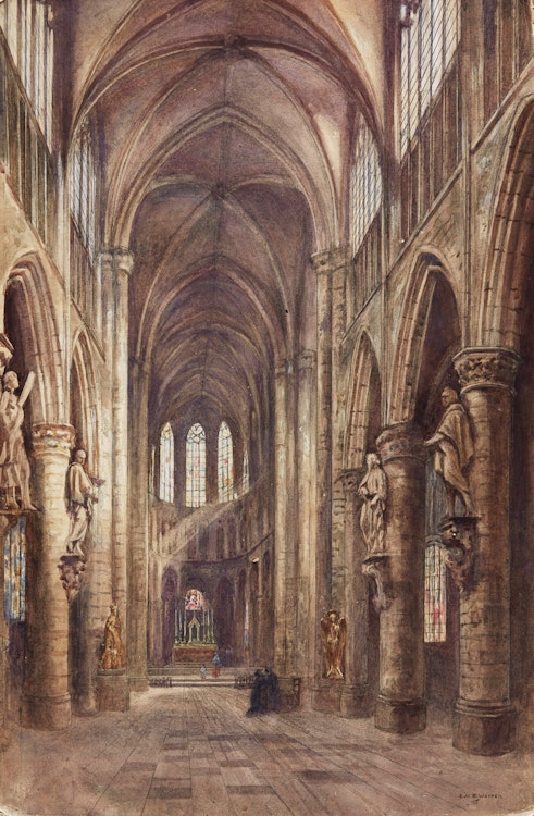 Artwork by Emily Mary Bibbens Warren,  St. Gudula Cathedral, Brussels