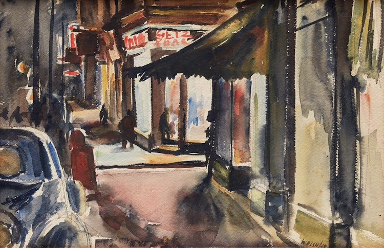 Artwork by John Stanley Walsh, City Sidewalk