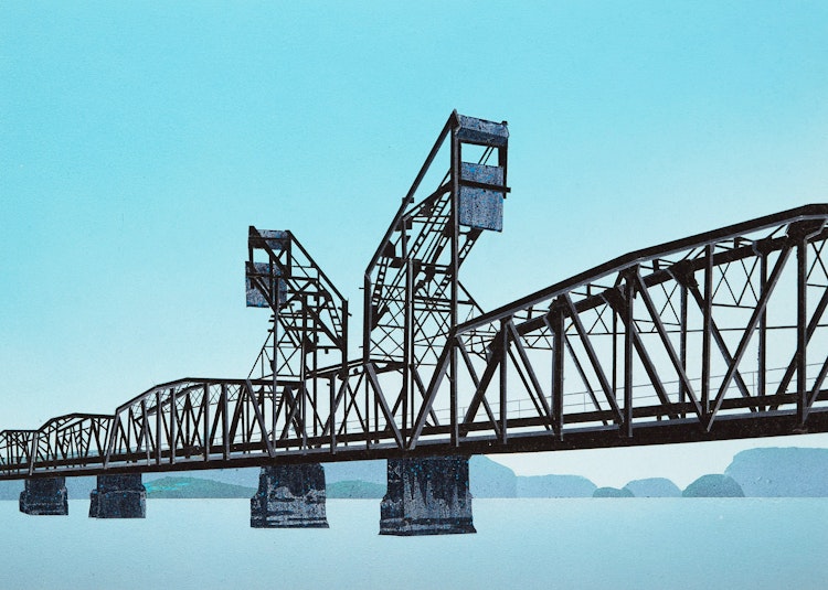 Artwork by David Thauberger, Drawbridge