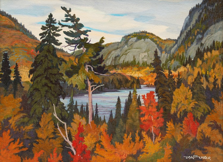 Artwork by Richard Ferrier,  Agawa River