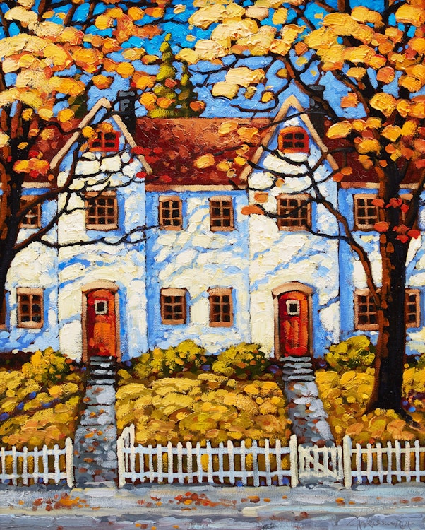Artwork by Rod Charlesworth, Row House Shadows, Halifax