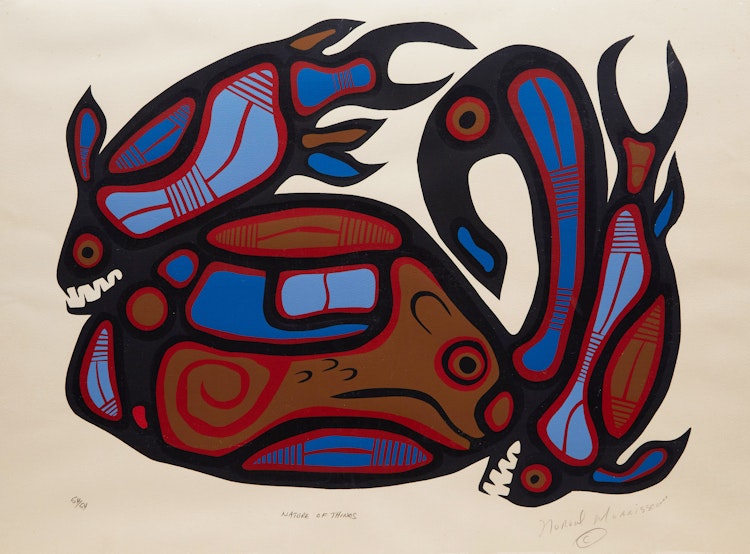 Artwork by Norval Morrisseau,  Nature of Things