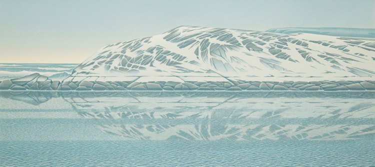 Artwork by Christopher Pratt, Lance Point Rock