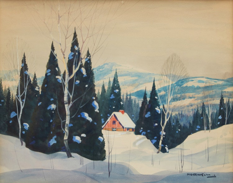Artwork by Graham Noble Norwell, Winter Landscape