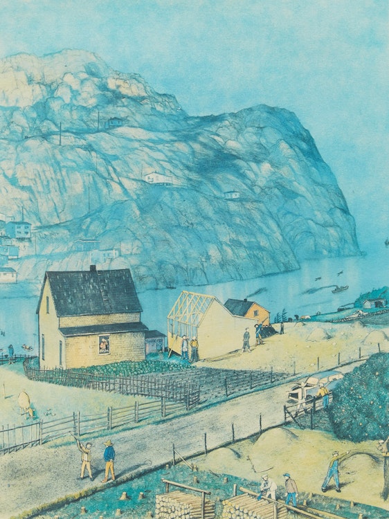 Artwork by William Kurelek, Newfie Jokes