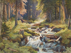 Artwork by Frederick Henry Brigden, Mountain Brook