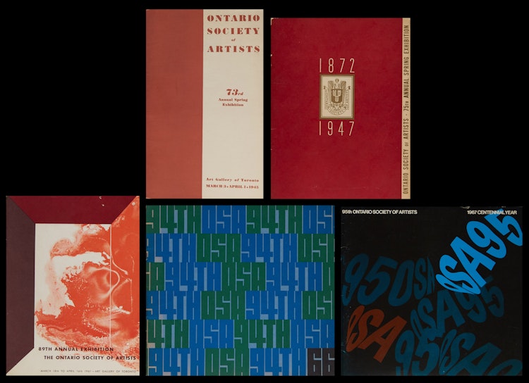 Artwork by Books and Reference, Ontario Society of Artists Annual Exhibition catalogues