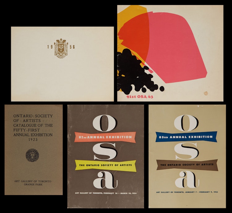 Artwork by Books and Reference, Ontario Society of Artists Annual Exhibition catalogues