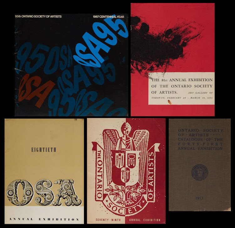 Artwork by Books and Reference, Ontario Society of Artists Annual Exhibition catalogues