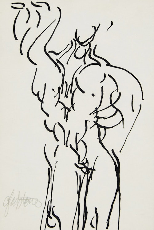 Artwork by Gerald Gladstone, Universal Man