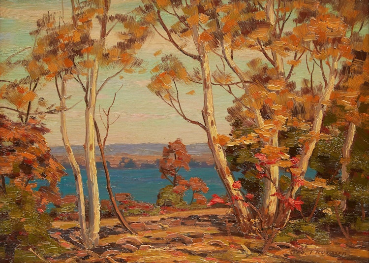Artwork by George Thomson, Autumn Shoreline