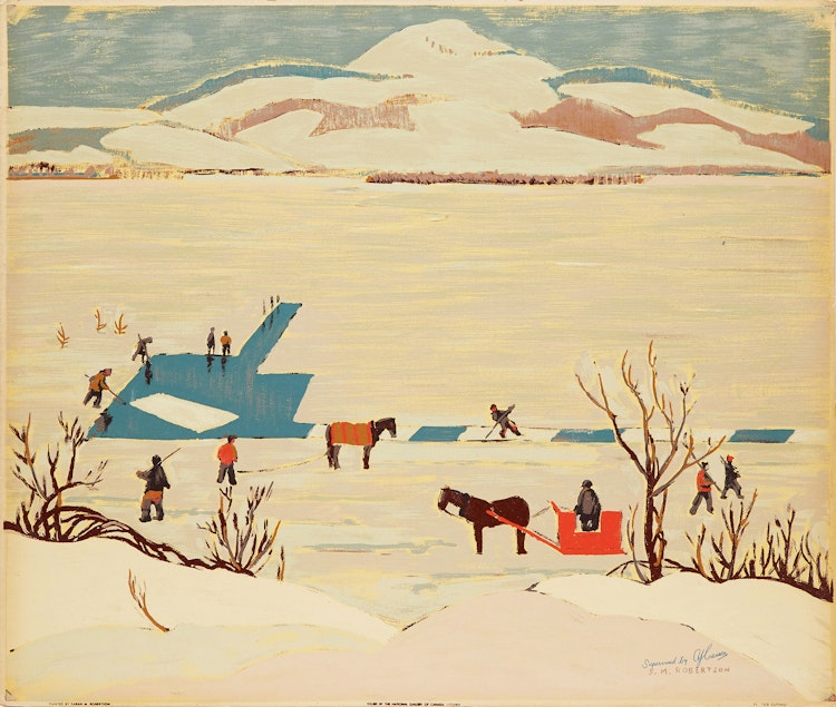 Artwork by Sarah Robertson, Ice Cutting