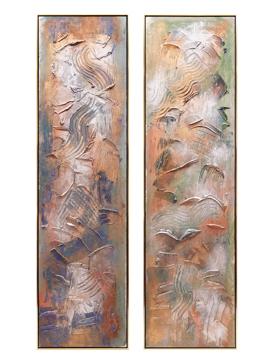 Artwork by Gail Ashby, Duet I; Duet II