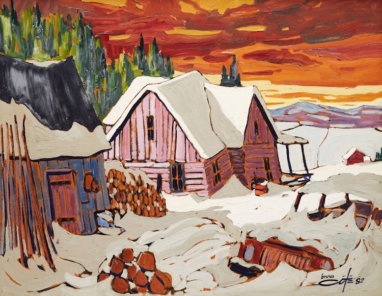 Artwork by Bruno Côté, Rang Tour L’oignon