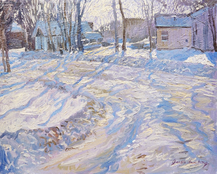 Artwork by Garth Armstrong, Winter Landscape