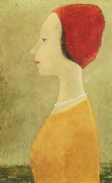 Artwork by Jean Paul Lemieux, Portrait d’une jeune fille