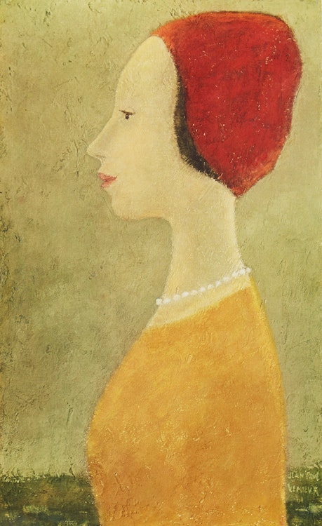 Artwork by Jean Paul Lemieux,  Portrait d’une jeune fille