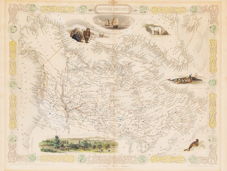 Artwork by John Tallis , Three Historical Maps