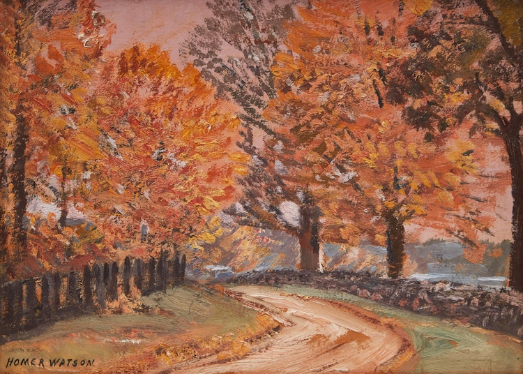 Artwork by Homer Ransford Watson,  Road to Gault