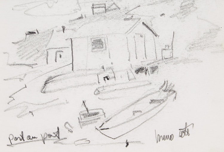 Artwork by Bruno Côté, Port au port