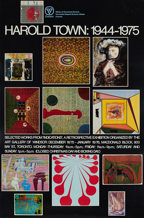 Artwork by Harold Barling Town, Soundings: new canadian poets; Harold Town: 1944-1975