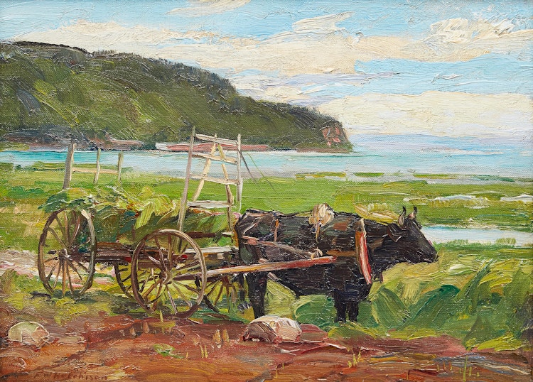 Artwork by Frederick William Hutchison, Baie St-Paul