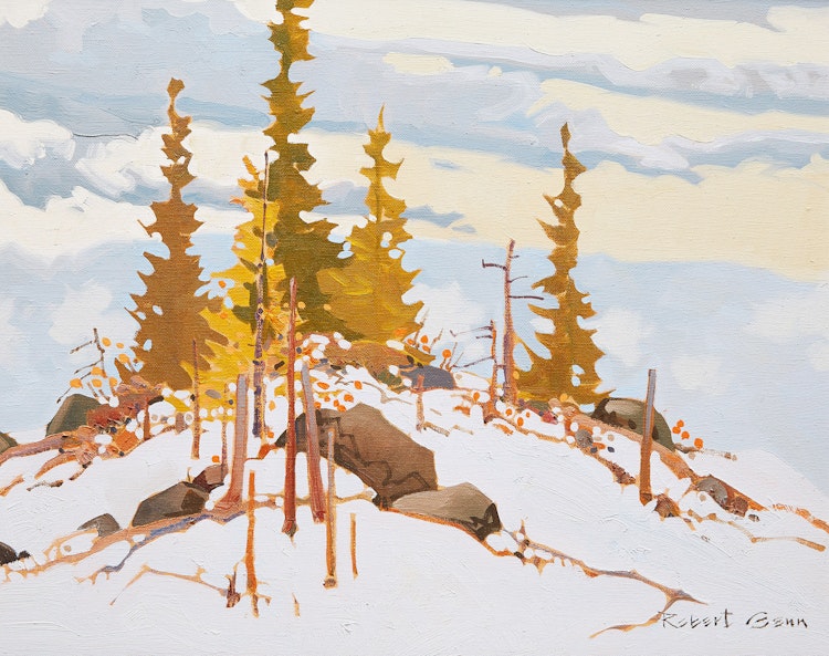 Artwork by Robert Genn, Gold and Gray