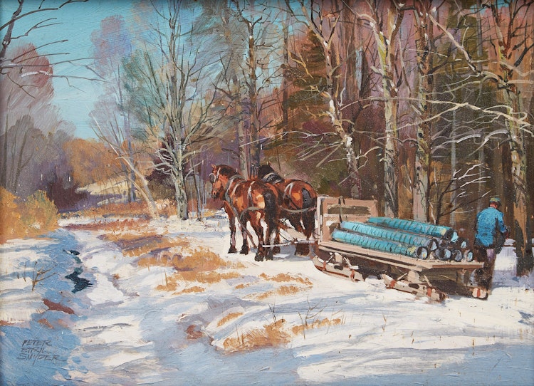 Artwork by Peter Etril Snyder, Sugaring Off