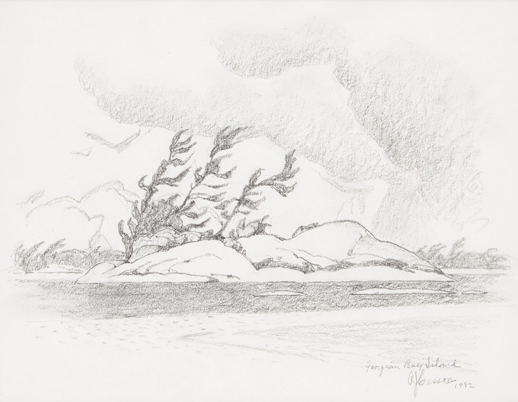 Artwork by Alfred Joseph Casson, Georgian Bay Island