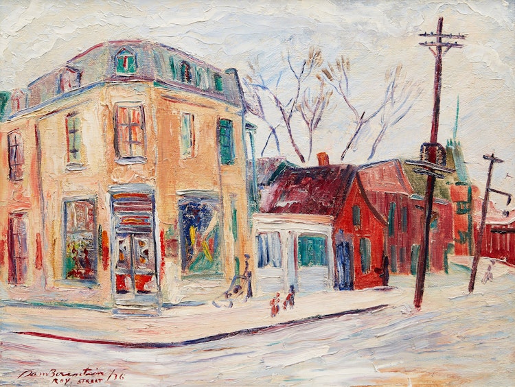 Artwork by Samuel Borenstein, Roy Street, Montreal