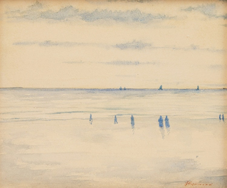 Artwork by John A. Hammond,  Figures on the Coast